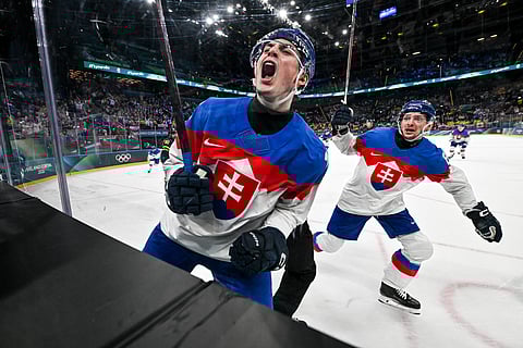 Dalibor Dvorsky celebrates his goal