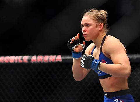 Ronda Rousey in action