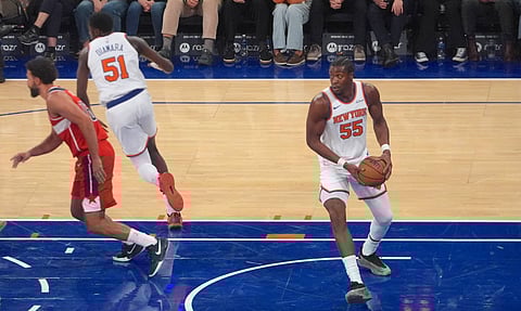 Ariel Hukporti of New York Knicks