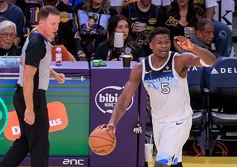 Anthony Edwards in action