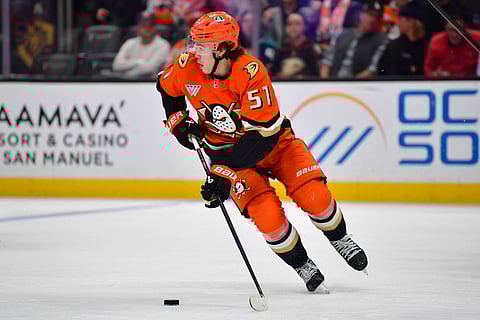 Anaheim Ducks defenseman Olen Zellweger