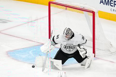 Los Angeles Kings goaltender Anton Forsberg