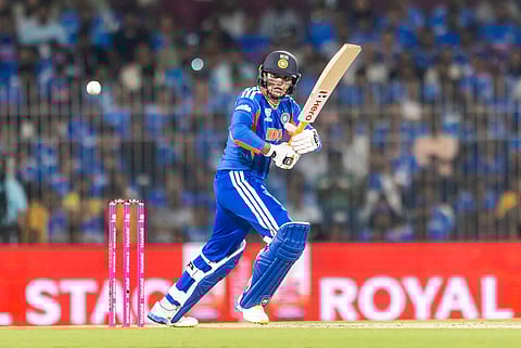 Abhishek Sharma in action against Zimbabwe