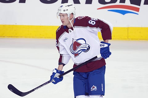 Colorado Avalanche player Martin Necas in action