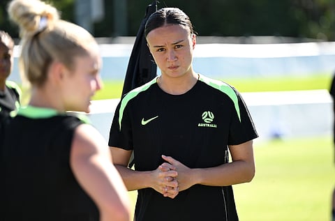 Amy Sayer during a training session