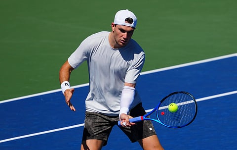 Jack Draper during practice