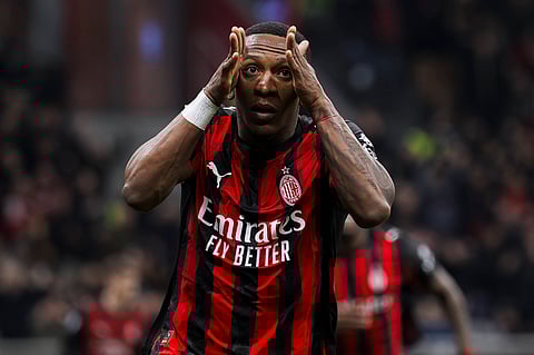 Pervis Estupinan celebrates after scoring the winning goal in the derby