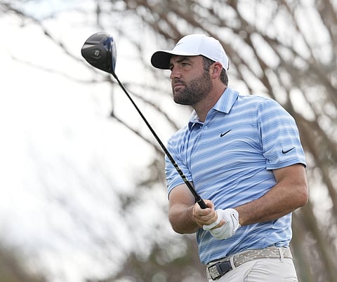 Scottie Scheffler in action