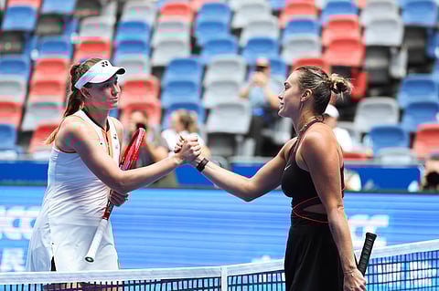 Aryna Sabalenka and Elena Rybakina