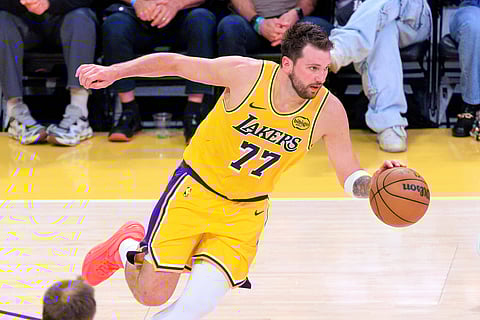 Luka Doncic in action