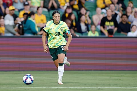 Sam Kerr in action during the Women's Asian Cu