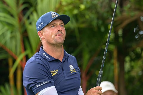 Bryson DeChambeau in action