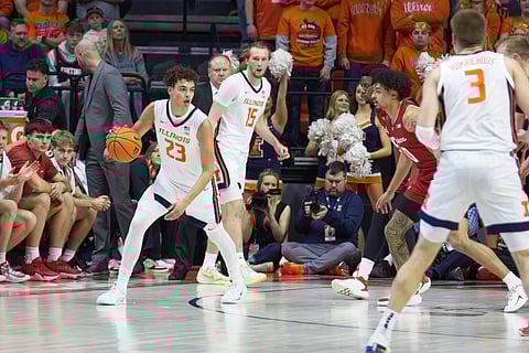 Illinois Fighting Illini players in action