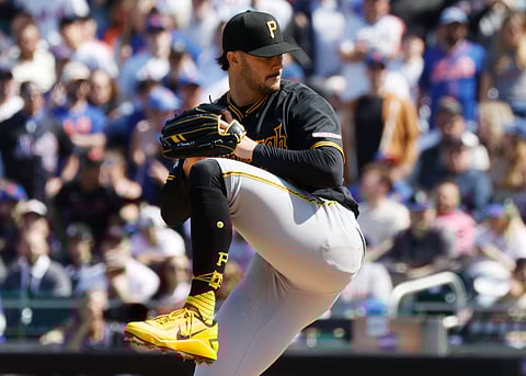 Paul Skenes in action