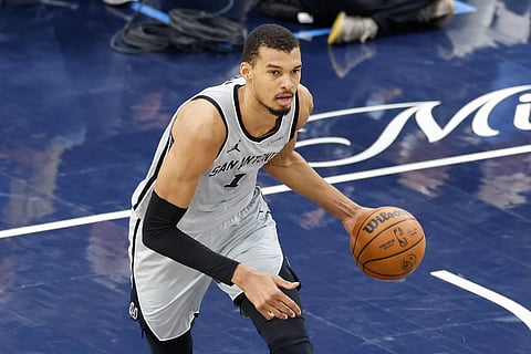 Victor Wembanyama in action