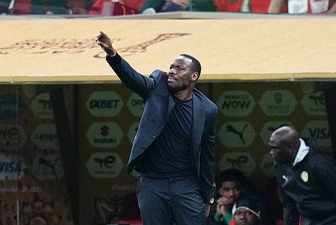 Senegal coach Pape Thiaw during the AFCON final