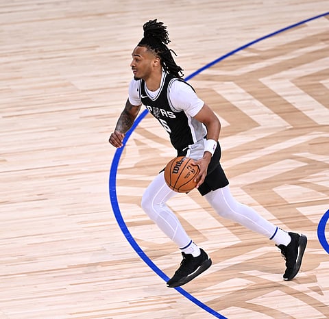 Stephon Castle of San Antonio Spurs in action