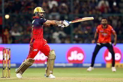 Virat Kohli in action against Sunrisers Hyderabad