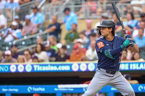 Cole Young in action for Seattle Mariners
