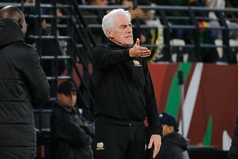 South Africa head coach Hugo Broos