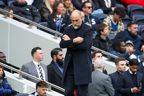 Igor Tudor looks dejected during Spurs vs Nottingham Forest