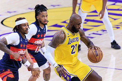 LeBron James in action against Washington Wizards