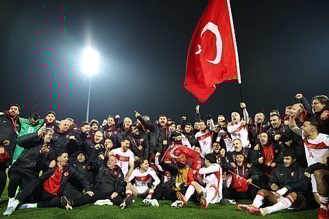 Turkey celebrates ending a long wait to qualify for the World Cup