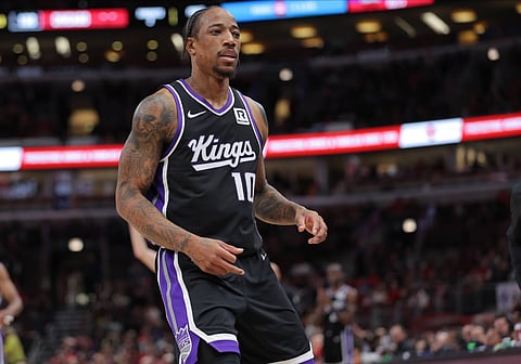 DeMar DeRozan in action