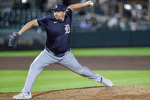 Detroit Tigers pitcher Drew Sommers in action
