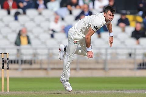 James Anderson in action for Lancashires Lightnings