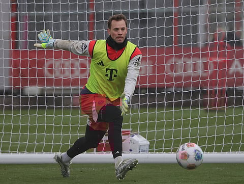 Manuel Neuer during traning session