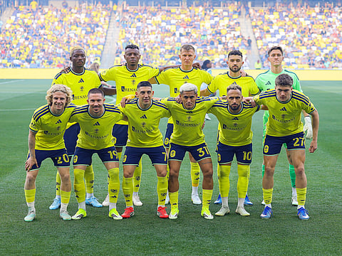 Nashville SC starting XI poses for a photo