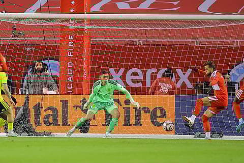 Philip Zinckernagel scores against Nashville SC