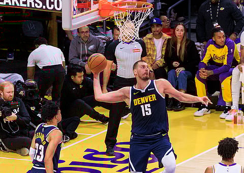 Nikola Jokic in action
