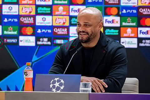 Vincent Kompany at pre-match press conference