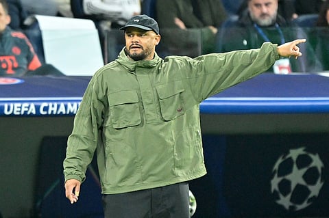 Vincent Kompany on the touchline against Real Madrid