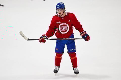 Cole Caufield of Monteal Canadiens