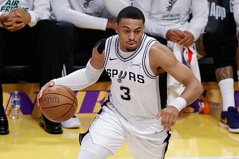 San Antonio Spurs guard Keldon Johnson