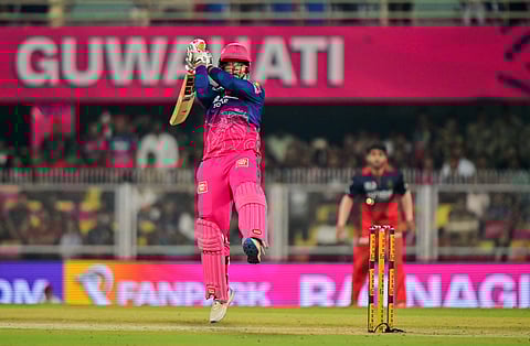Vaibhav Sooryavanshi in action against RCB
