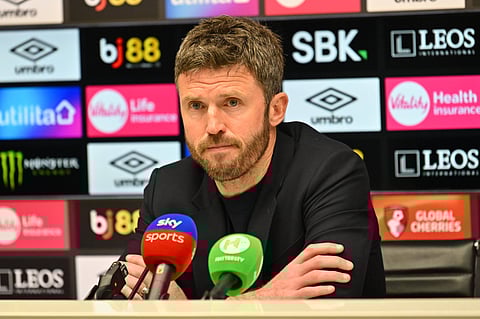 Michael Carrick during press conference