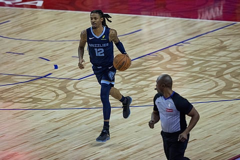 Ja Morant of Memphis Grizzlies in action