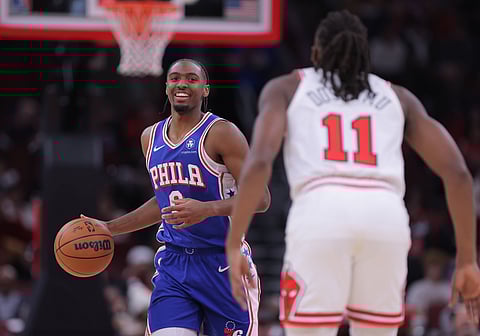 Tyrese Maxey in action