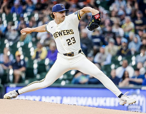 Milwaukee Brewers pitcher Brandon Sproat