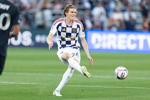 Real Salt Lake defender Philip Quinton in action