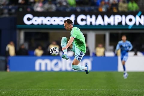 Seattle Sounders forward Danny Musovski