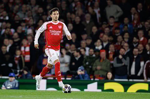 Martin Zubimendi of Arsenal in action