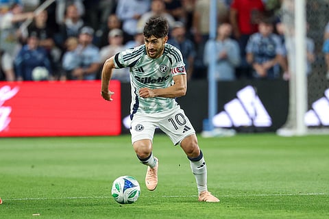 New England Revolution midfielder Carles Gil