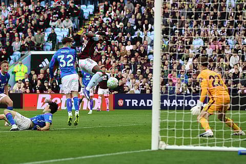 Tammy Abraham scores to make it 4-3 for Aston Villa