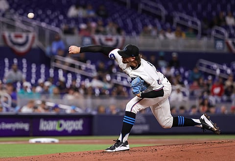 Miami Marlins pitcher Chris Paddack