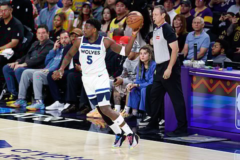 Anthony Edwards in action